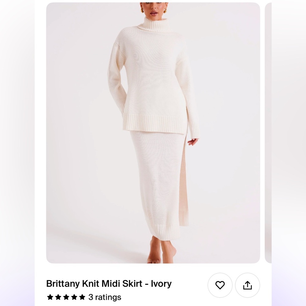MESHKI KNIT SKIRT